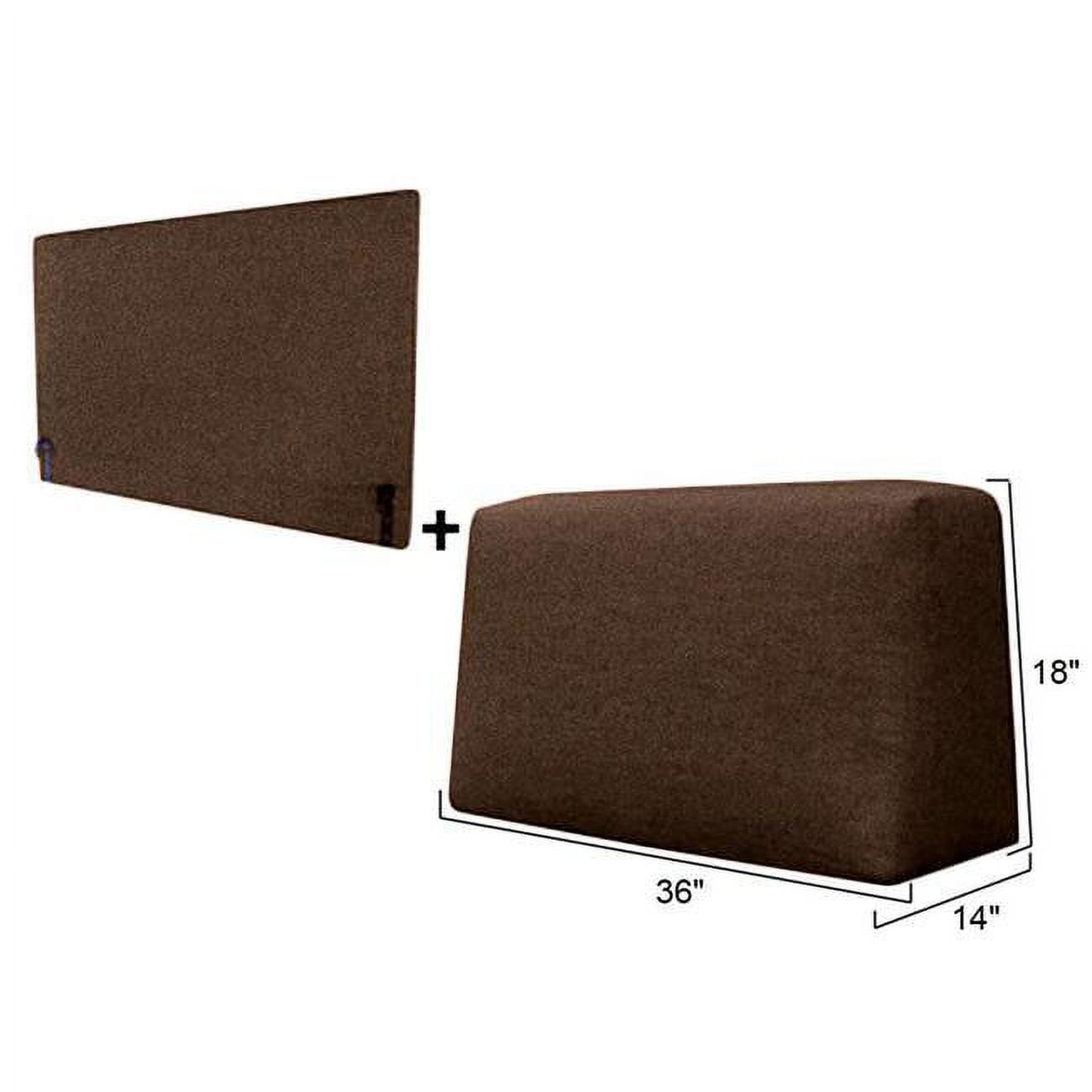 Sofa Back Pillow & Back Support Package - Brown