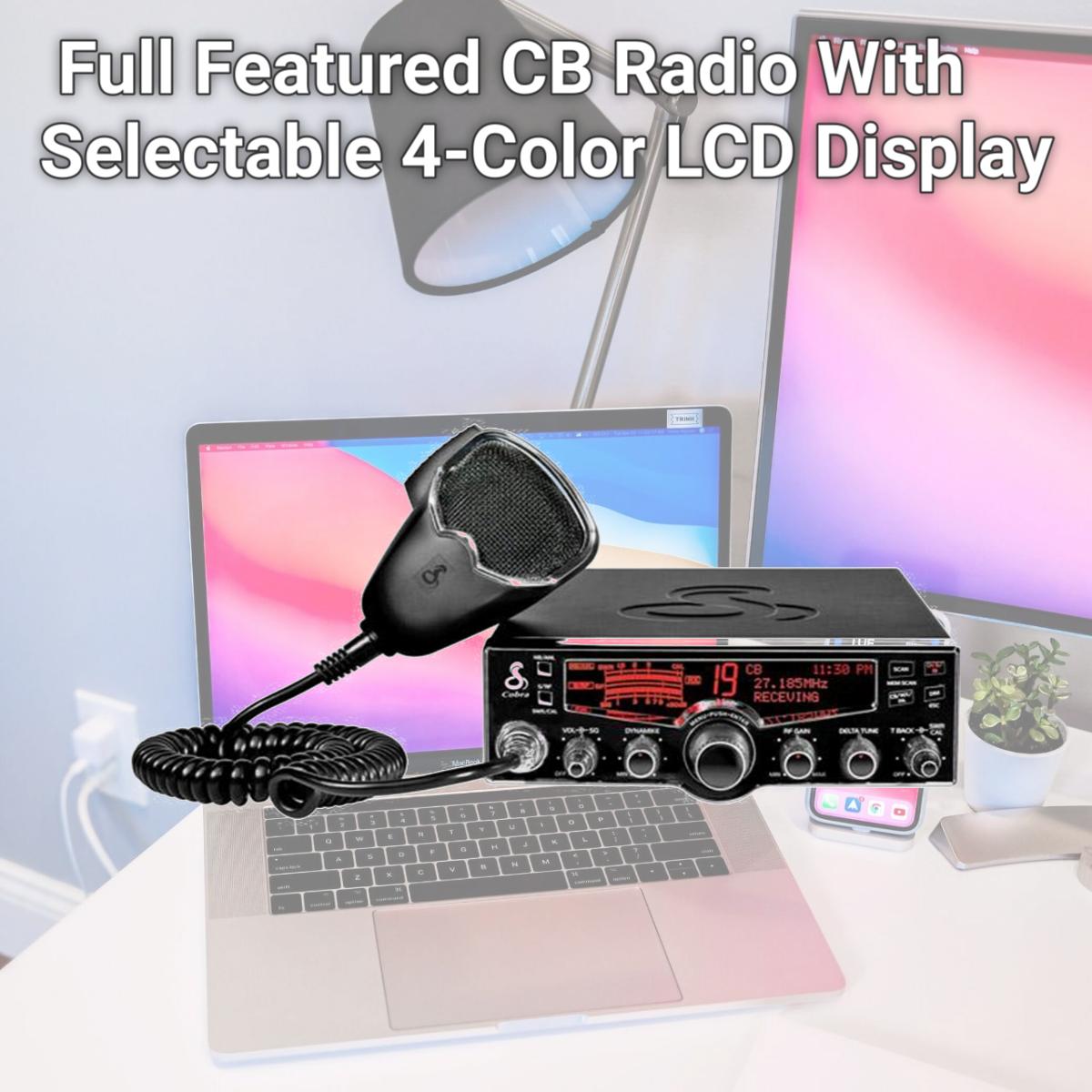 Picture of Cobra Full Featured CB Radio With Selectable 4-Color LCD Display