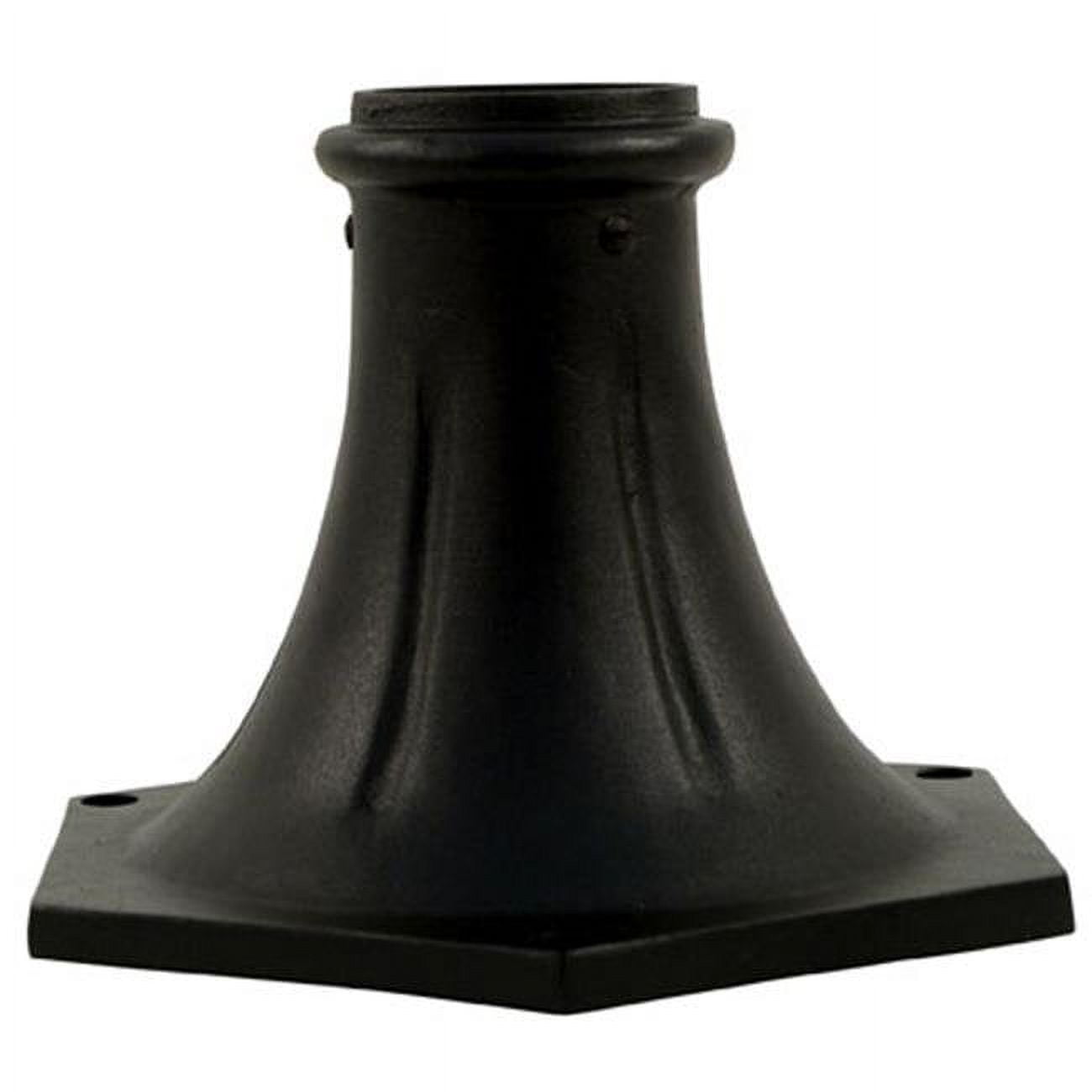 Bs300-b Surface Mounted Base For 3 In. Outer Dia Round Post, Black - 8 X 11.63 X 11.63 In.