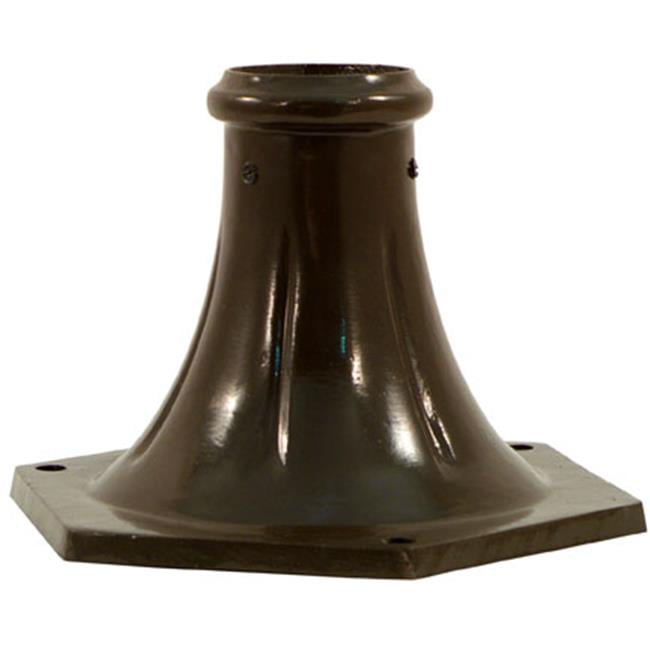 Bs300-bz Surface Mounted Base For 3 In. Outer Dia Round Post, Bronze - 8 X 11.63 X 11.63 In.