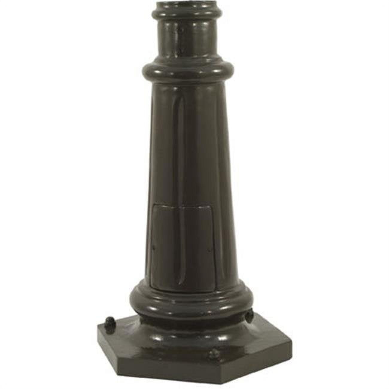 Bs350-bz Surface Mounted Base For 3 In. Outer Dia Round Post, Bronze - 21.25 X 12.25 X 12.25 In.