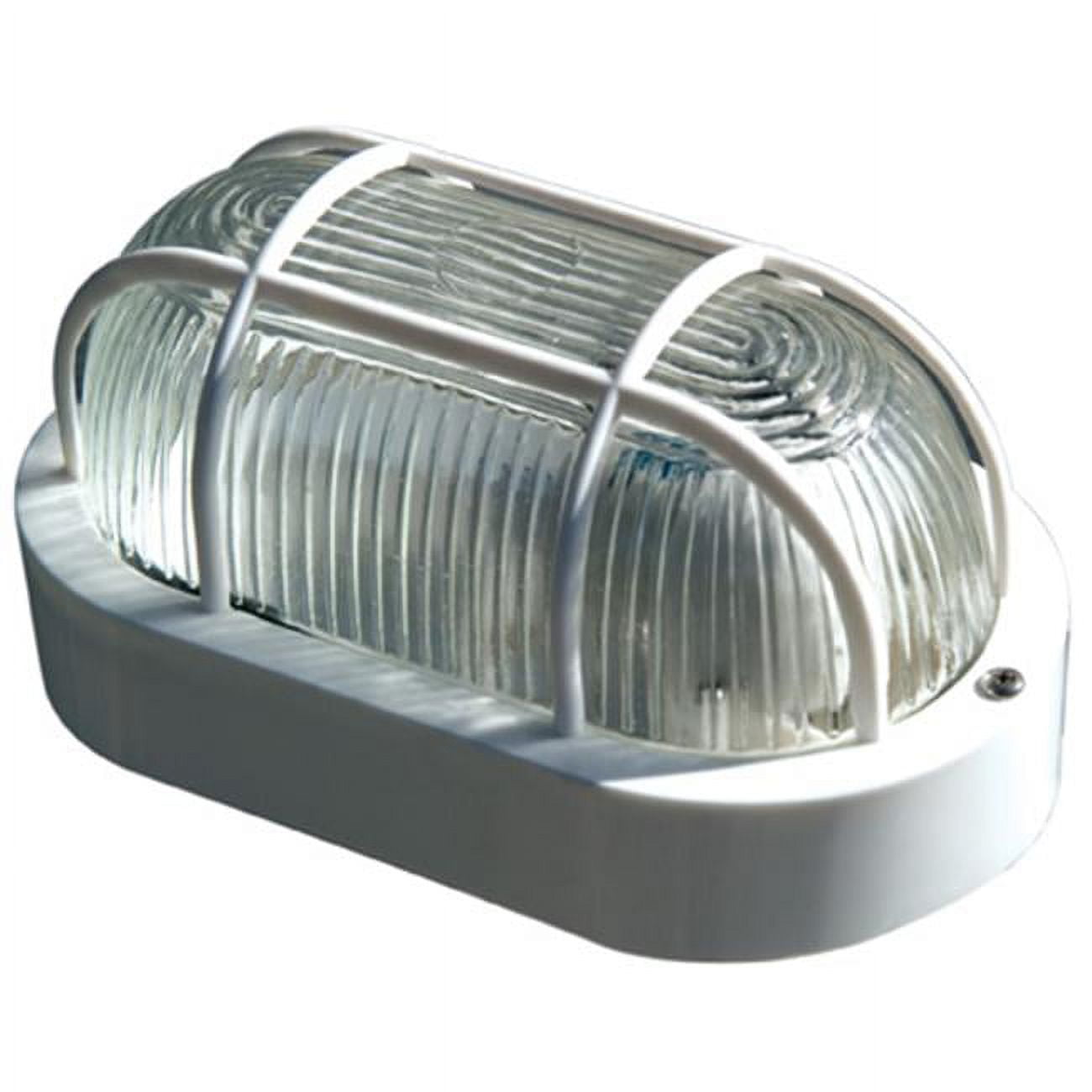 W2020-w 7.81 X 3.88 X 4.38 In. 120 V 60 Watts Incandenscent Type Polycarbonate Surface Mounted Wall Fixture Light, White