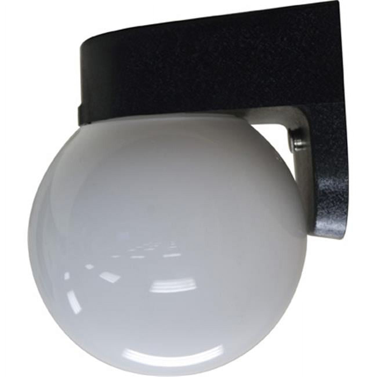 W2200-b 7.25 X 5.88 X 5.63 In. 120 V 60 Watts Incandenscent Type Polycarbonate Surface Mounted Wall Fixture Light, Black