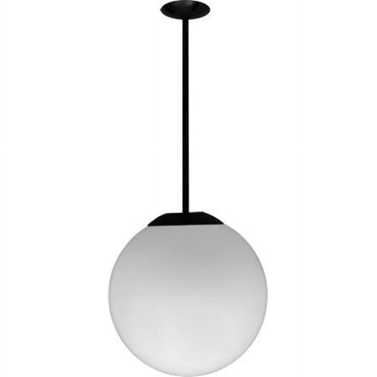 D7516-18-b 18 In. 120 V 50 Watts Ceiling Globe Fixture 18 In. Drop With Metal Halide Lamp, Black