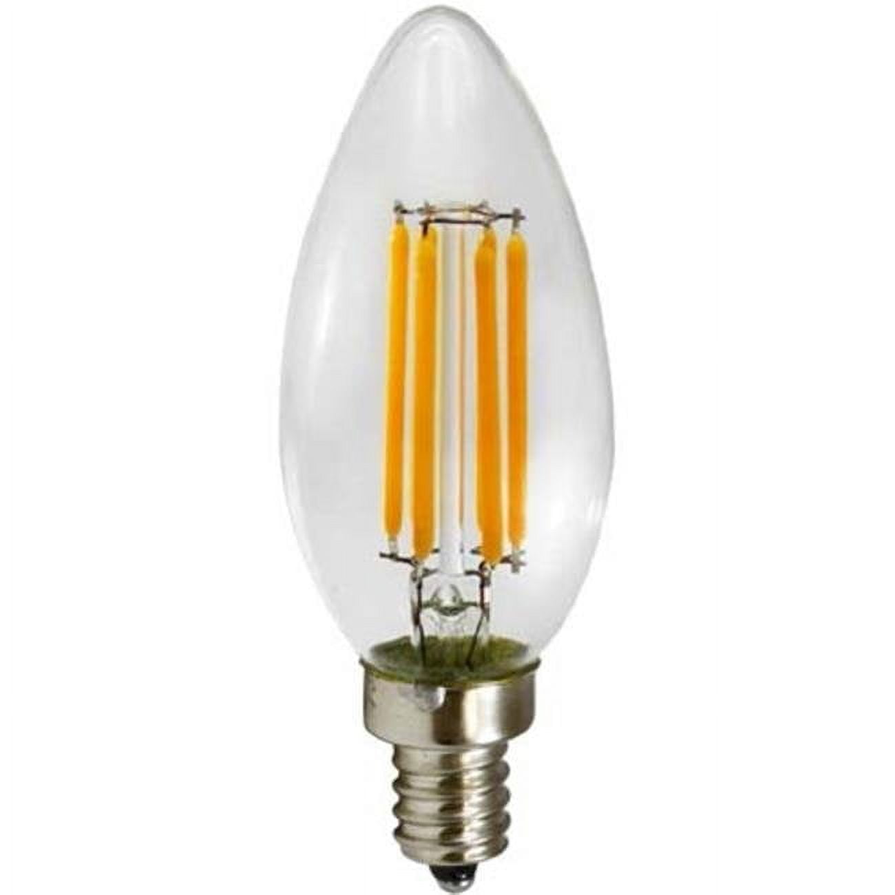 Dl-c35-led4w-30k C35 E12 Base White Led 4w 120v 30k Filament Bulbs