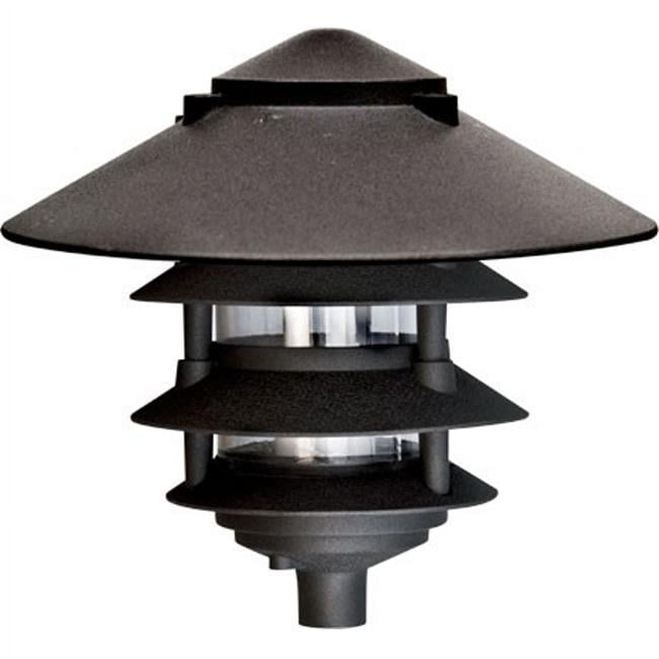 10 In. Four Tier Pagoda Light - 7w 120v, Bronze