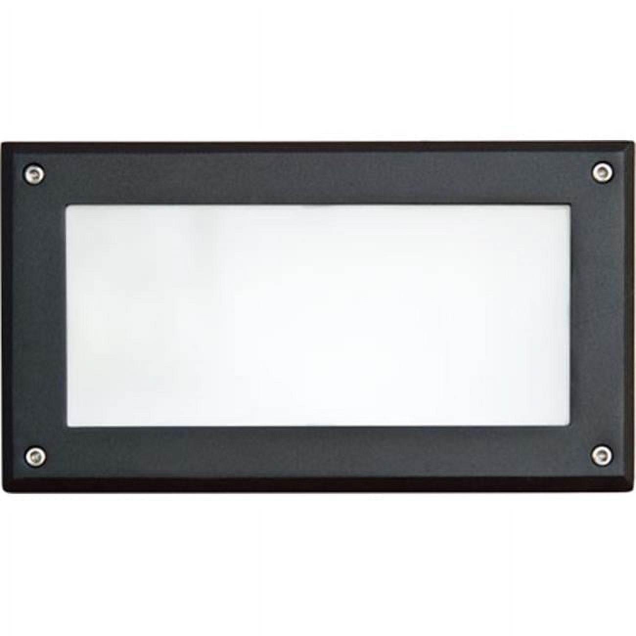 Recessed Open Face Brick, Step & Wall Light - 5w 120, Black