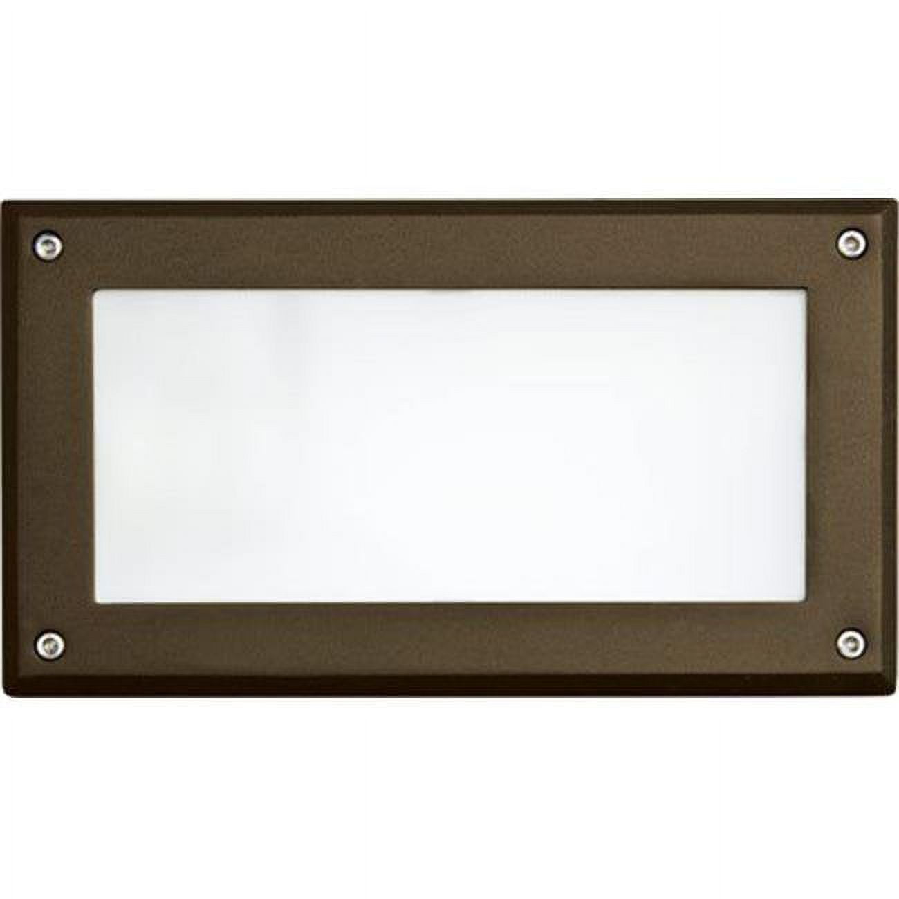Recessed Open Face Brick, Step & Wall Light - 7w 120v, Bronze