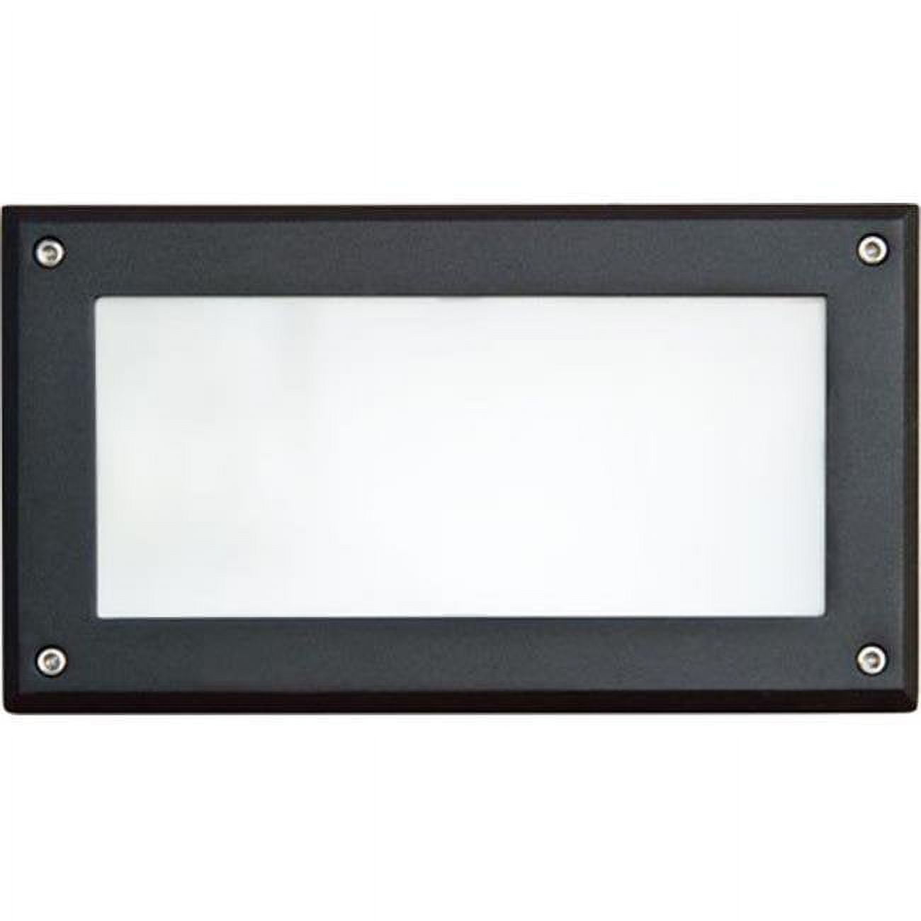 Recessed Open Face Brick, Step & Wall Light - 9w 120v, Black