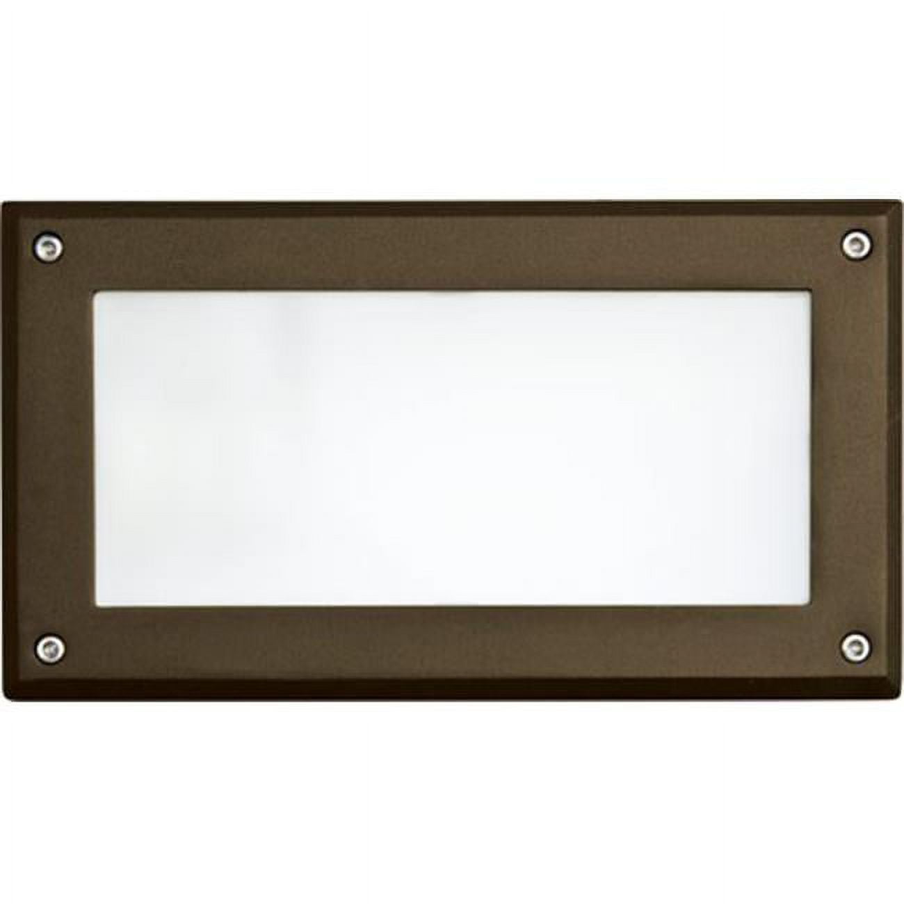 Recessed Open Face Brick, Step & Wall Light - 9w 120v, Bronze