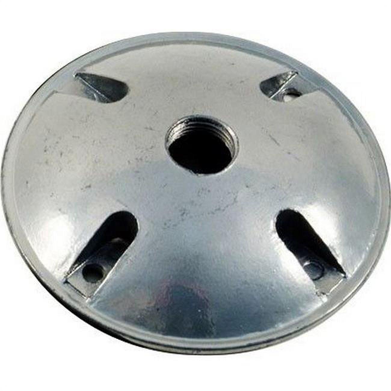 P-11-gray Round Box Cover With 0.5 In. Hole
