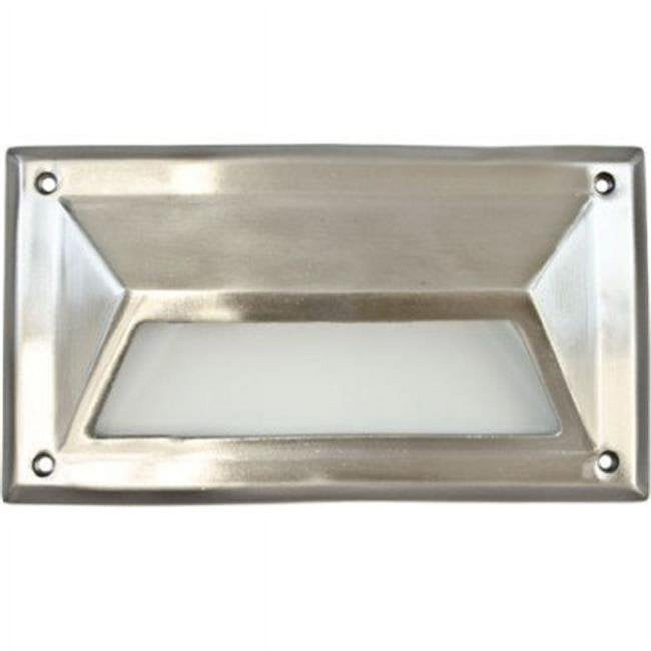 Recessed Hooded Brick, Step & Wall Light, Stainless Steel