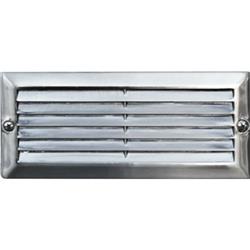 Recessed Louvered Down Brick, Step & Wall Fixture, Stainless Steel