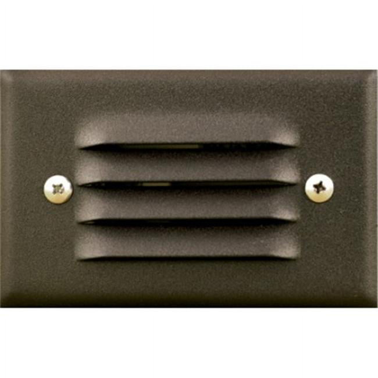 Recessed Louvered Down Brick, Step & Wall Light, Bronze