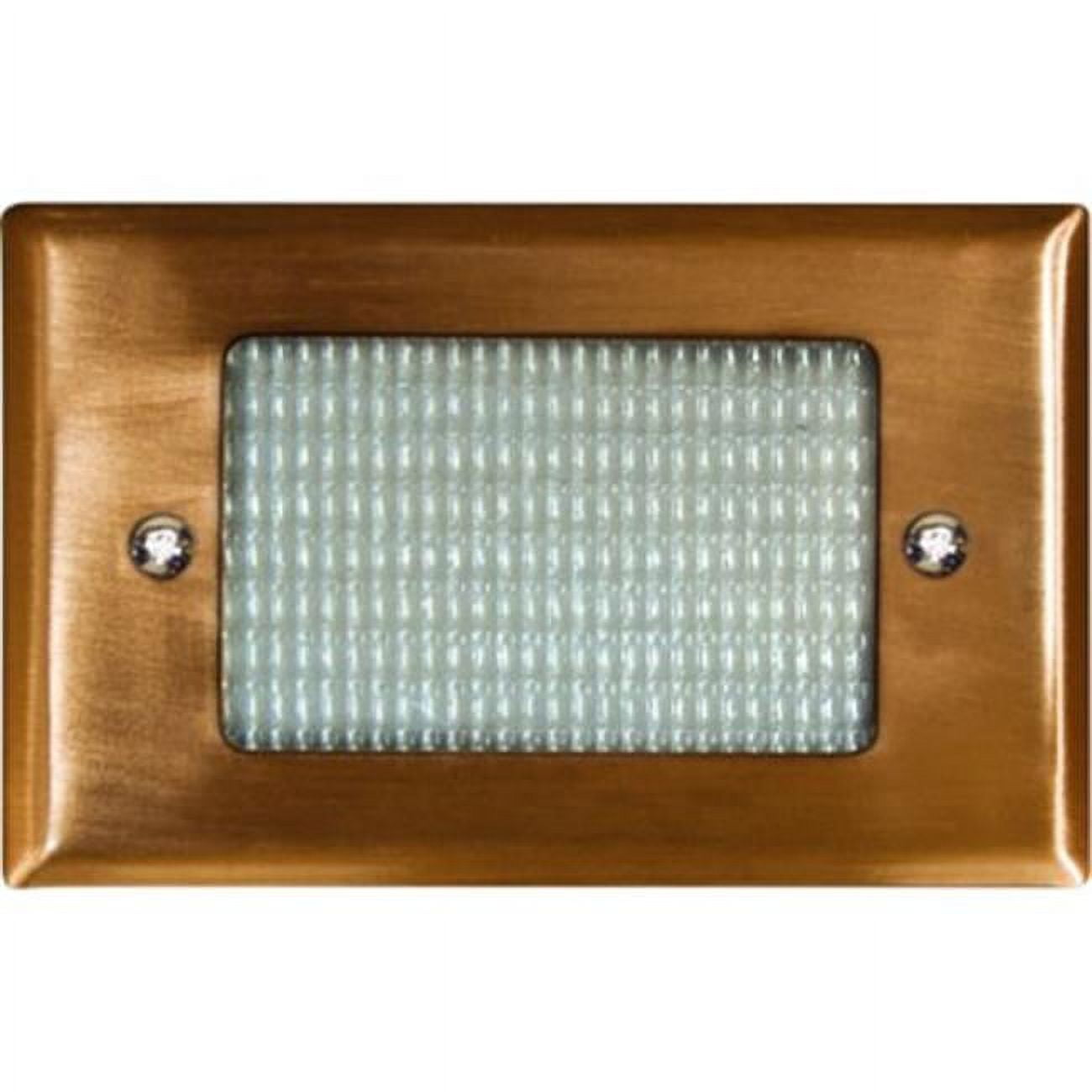 Recessed Open Face Brick, Step & Wall Light, Copper