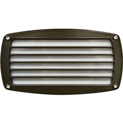 Recessed Louvered Brick, Step & Wall Fixture, Bronze