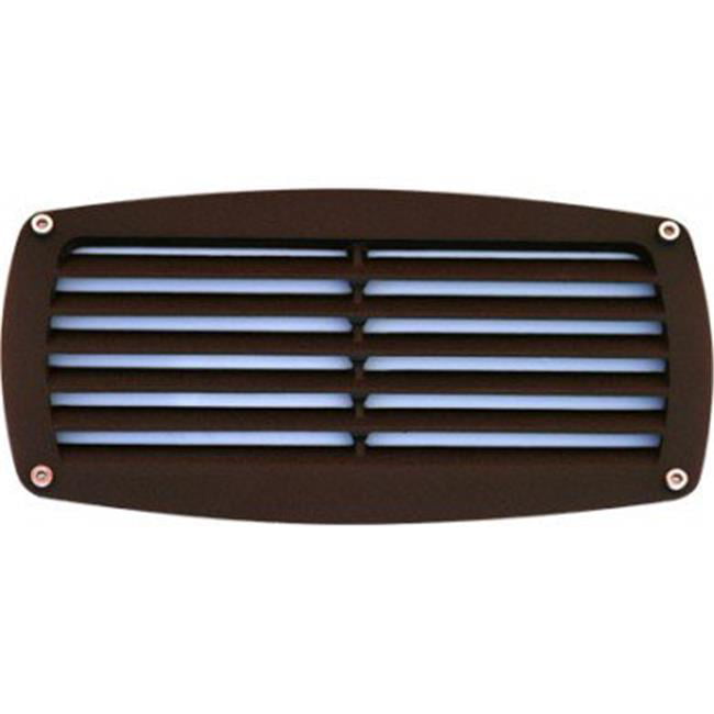Recessed Louvered Brick, Step & Wall Light, Bronze