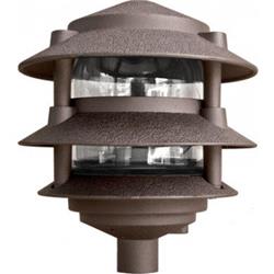 P-d5000-6t-bz 6 In. 3-tier Pagoda Light, Bronze