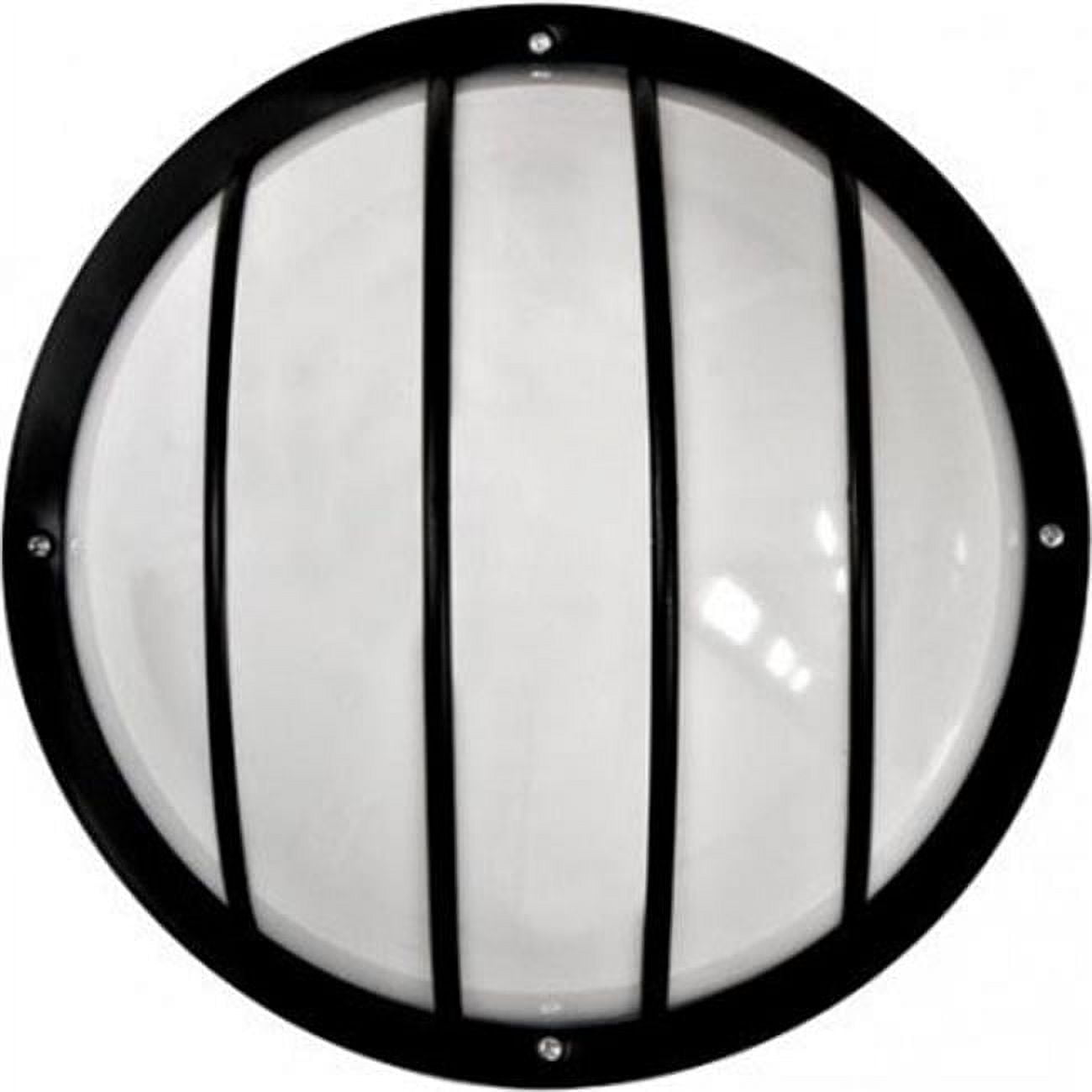Round Surface Mount Wall Fixture, Black