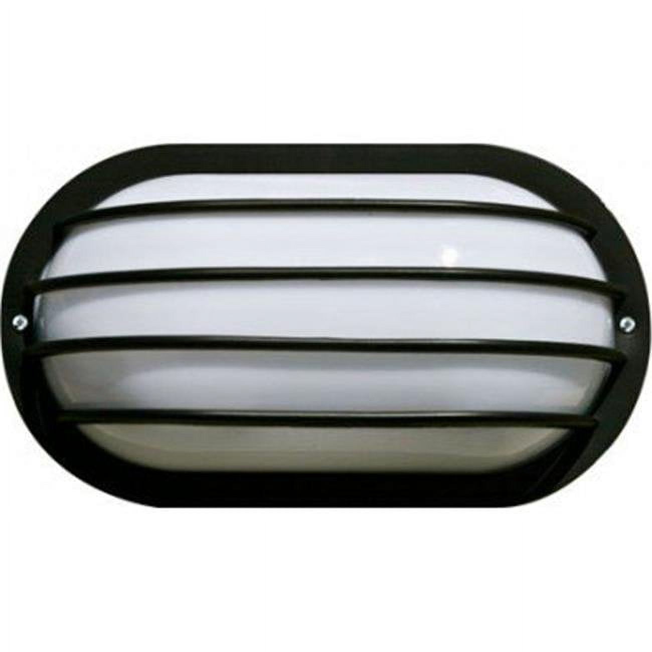 Oval Surface Mount Wall Fixture, Black