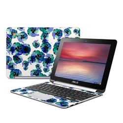 Claravox AFCB-BLUEYE Asus Flip Chromebook Skin - Blue Eye Flowers Claravox AFCB-BLUEYE Asus Flip Chromebook Skin - Blue Eye Flowers