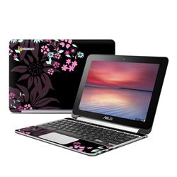 Kate Knight AFCB-DKFLOWERS Asus Flip Chromebook Skin - Dark Flowers Kate Knight AFCB-DKFLOWERS Asus Flip Chromebook Skin - Dark Flowers