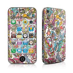 Sanctus AIP4-FDOODLE iPhone 4 Skin - Floral Doodle Sanctus AIP4-FDOODLE iPhone 4 Skin - Floral Doodle