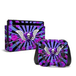 DecalGirl NSW-SKULLROSE-PRP Nintendo Switch Skin - Skull & Roses Purple DecalGirl NSW-SKULLROSE-PRP Nintendo Switch Skin - Skull & Roses Purple
