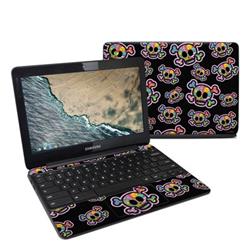 DecalGirl SCB3-PEACESKULLS Samsung Chromebook 3 Skin - Peace Skulls DecalGirl SCB3-PEACESKULLS Samsung Chromebook 3 Skin - Peace Skulls