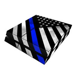 DecalGirl PS4-THINBLINEHERO Sony PS4 Skin - Thin Blue Line Hero DecalGirl PS4-THINBLINEHERO Sony PS4 Skin - Thin Blue Line Hero
