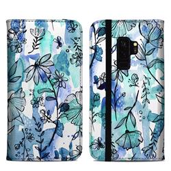 DecalGirl SGS9PFC-BLUEINK Samsung Galaxy S9 Plus Folio Case - Blue Ink Floral DecalGirl SGS9PFC-BLUEINK Samsung Galaxy S9 Plus Folio Case - Blue Ink Floral