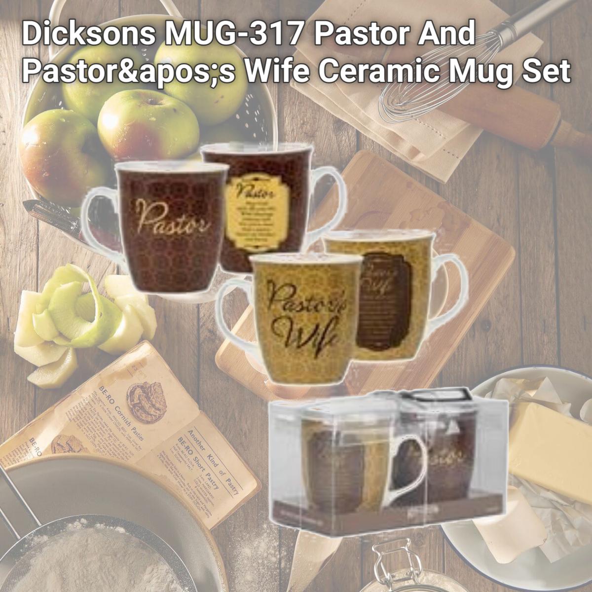 Picture of Dicksons MUG-317 Pastor And Pastor's Wife Ceramic Mug Set