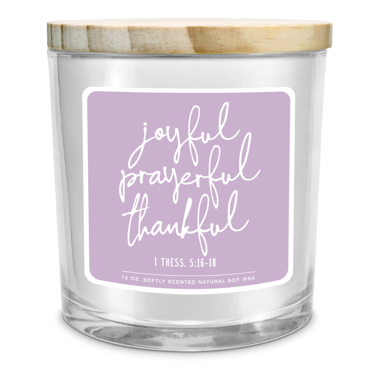 35004 Soy Candle Joyful Prayerful Purple 13Oz