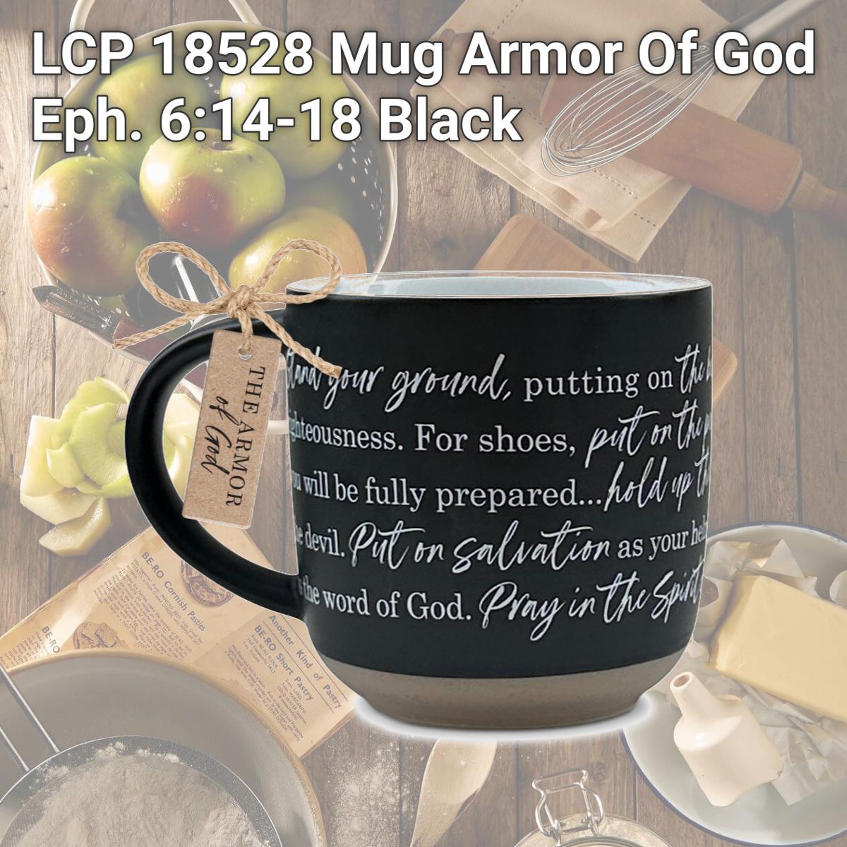 Picture of LCP 18528 Mug Armor Of God Eph. 6:14-18 Black
