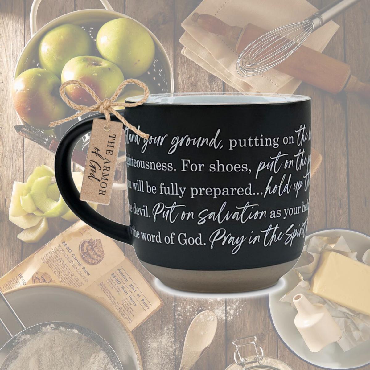 Picture of LCP 18528 Mug Armor Of God Eph. 6:14-18 Black