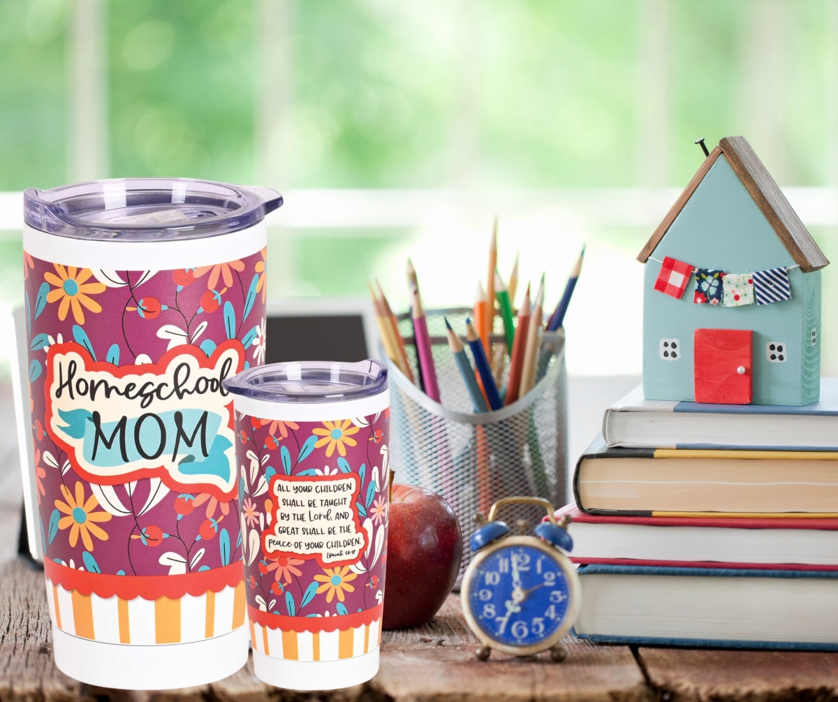 Picture of Dicksons SSTUMW-181 Tumbler Homeschool Mom White