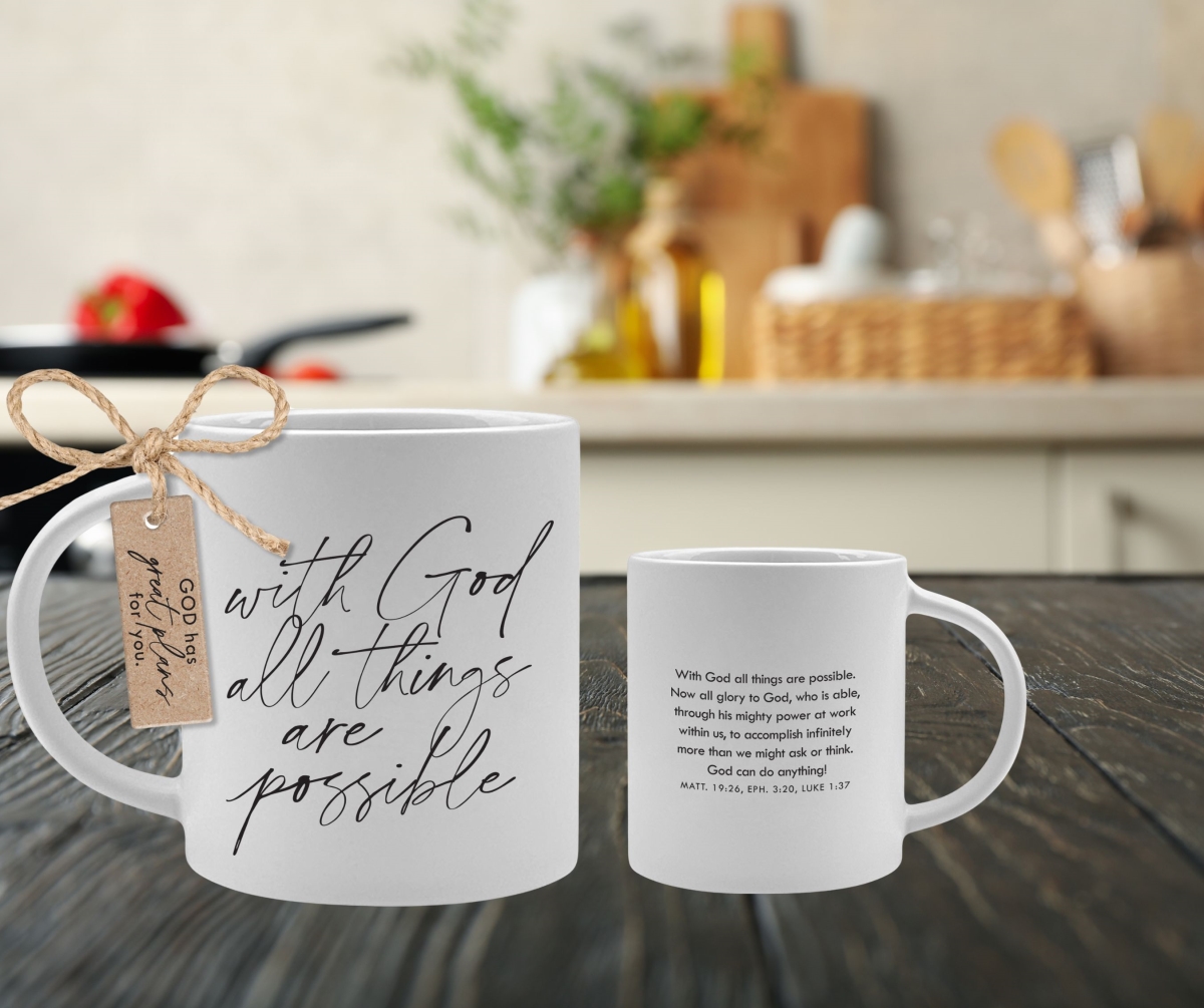 Picture of Dicksons 18486 Mug With God All Things Are Possible