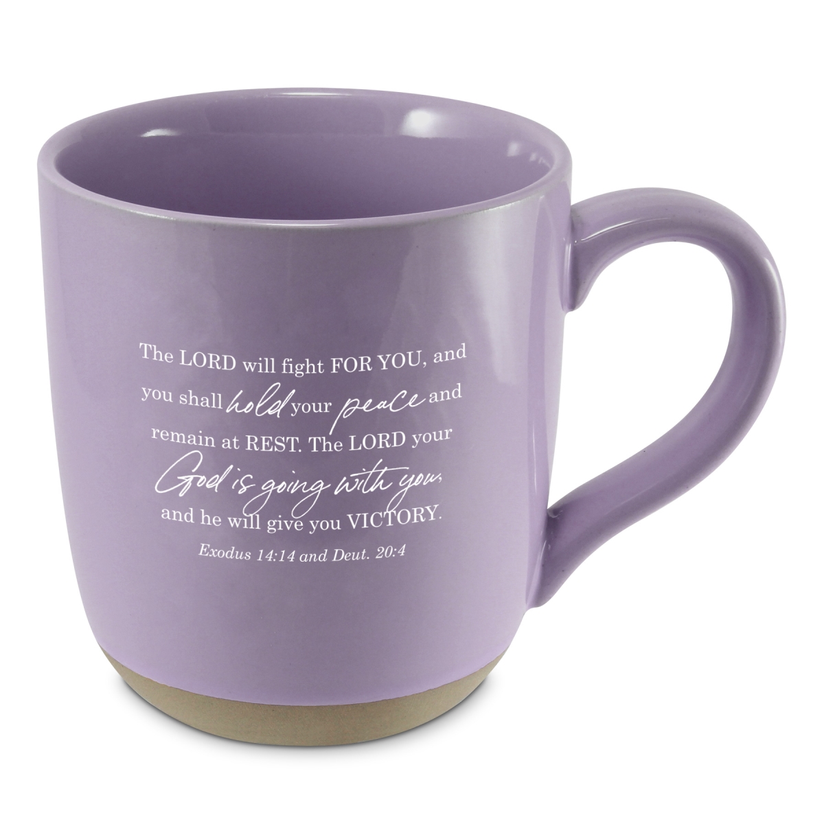 Picture of Dicksons 18428 Mug Give Your Battles To God Purple
