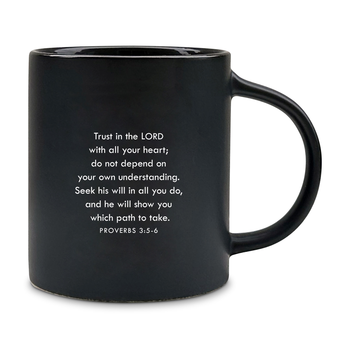 Picture of Dicksons 18484 Mug Faith Trust In The Lord Black 18Oz