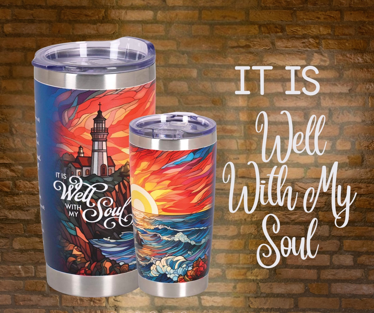 Picture of Dicksons SSTUMSS-10 Tumbler It Is Well With My Soul 20 Oz