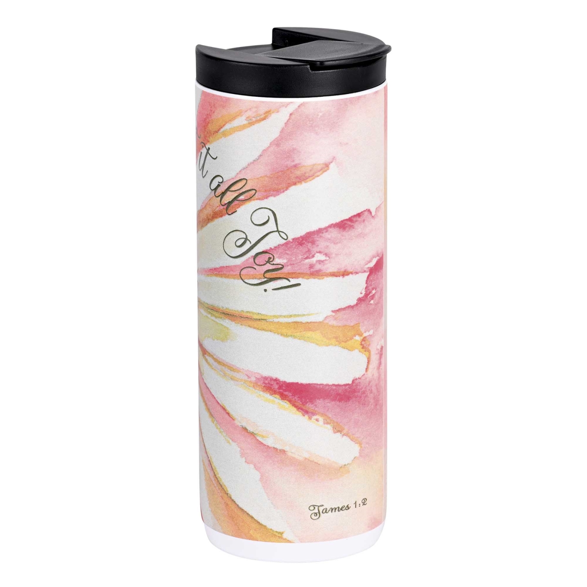 Picture of Dicksons TUMW4 White Tumbler Count It All Joy 20 Oz