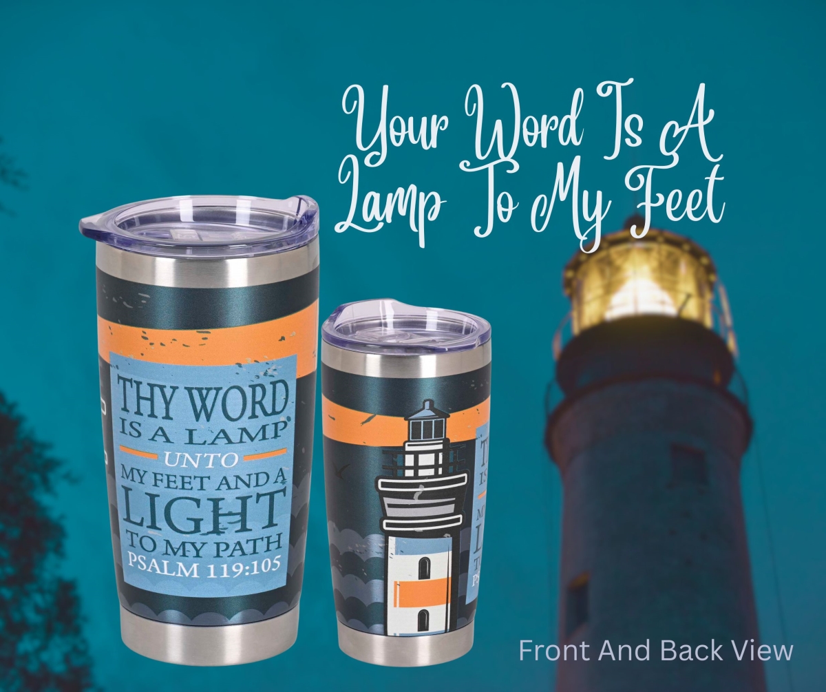 Picture of Dicksons SSTUMSS-8 Tumbler Lighthouse Your Word Is A 20 Oz
