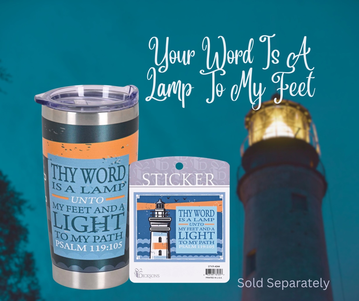 Picture of Dicksons SSTUMSS-8 Tumbler Lighthouse Your Word Is A 20 Oz