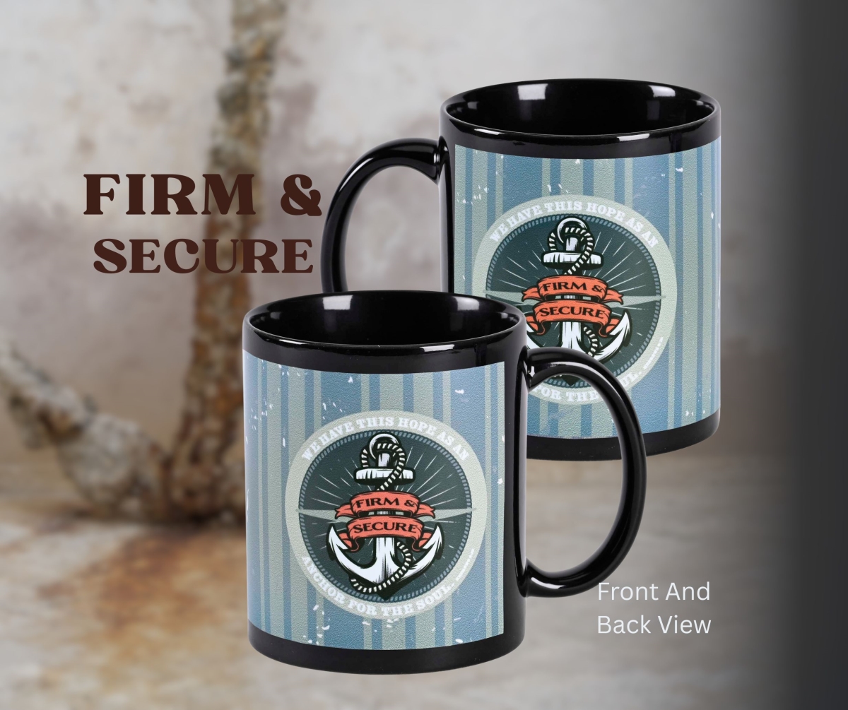 Picture of Dicksons MUG-1218 Black Mug Anchor We Have This Hope