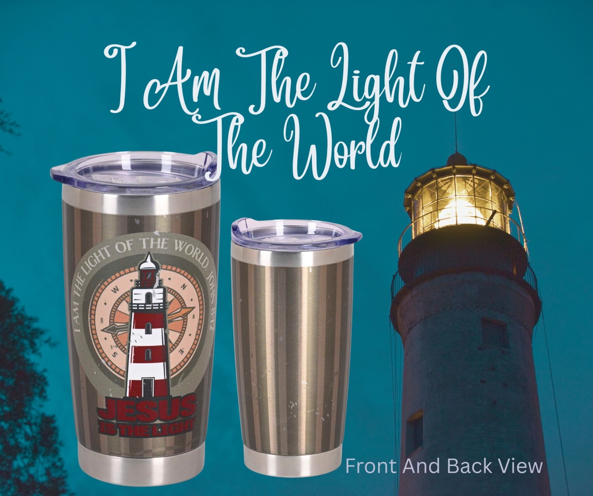 Picture of Dicksons SSTUMSS-9 Tumbler Lighthouse I Am The Light 20 Oz