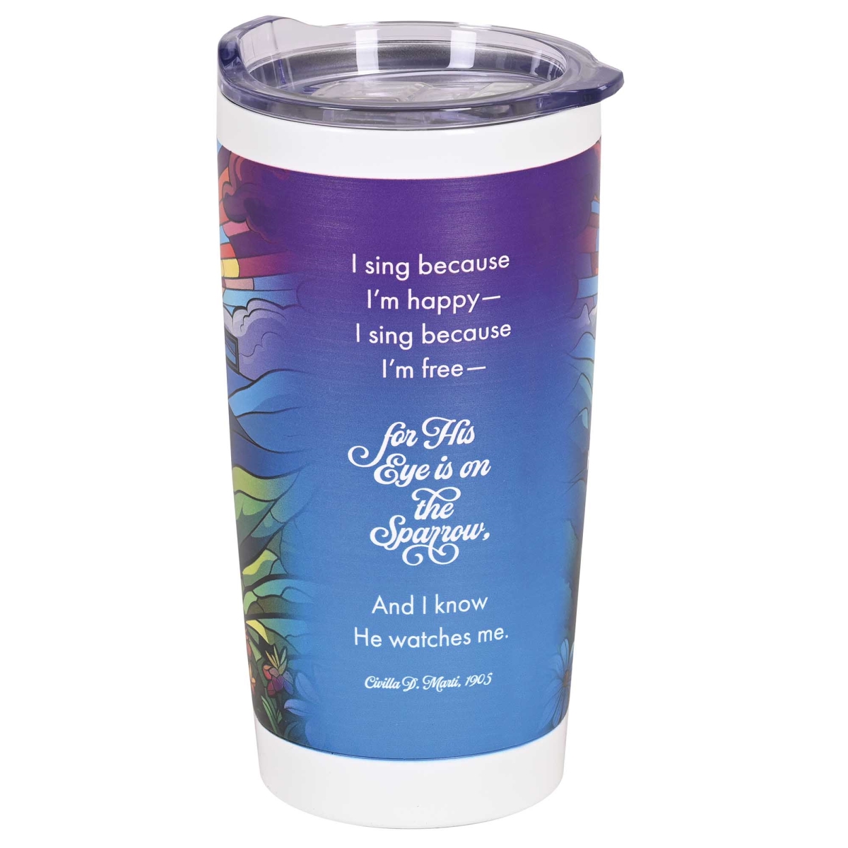 Picture of Dicksons SSTUMW-185 Tumbler His Eye Is On The Sparrow 20 Oz