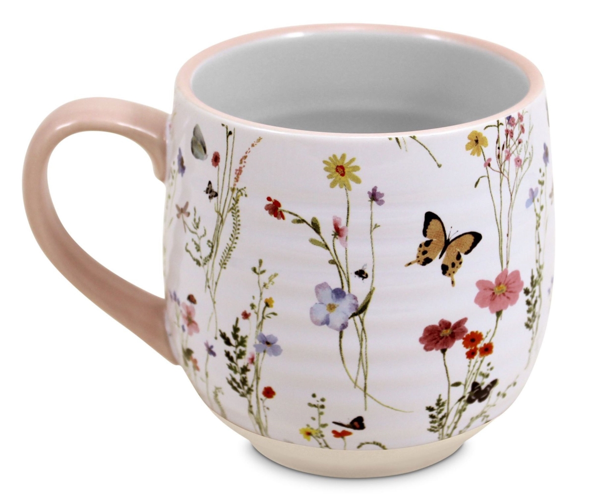 Picture of Dicksons 18552 Coffeecup Blooming Joy Peace For Today