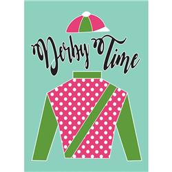 01227 Derby Time Party Flag - Small