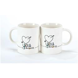 228079 8 Oz.love You More Porcelain Mug