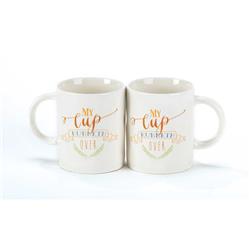 228080 8 Oz.my Cup Runneth Porcelain Mug